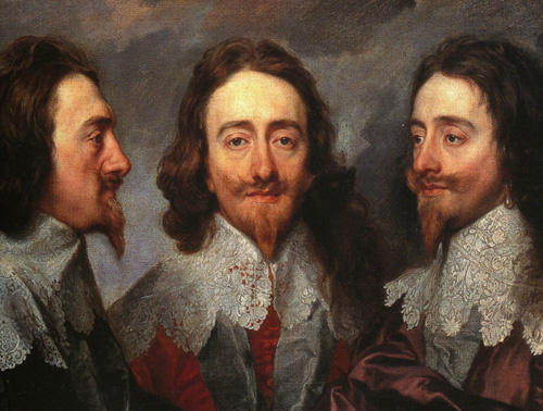 
      Charles I.in drei Ansichten 1635 Anthonis van Dyck