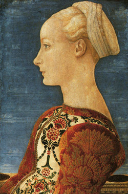 
       Bildnis einer jungen Frau 1465 Antonio del Pollaiuolo
